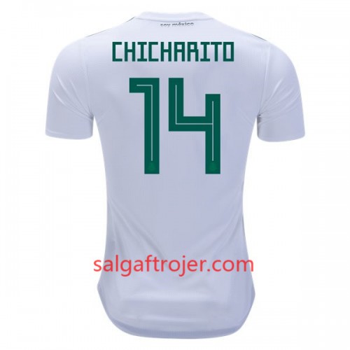 Mexico Fodboldtrøjer Chicharito 14 Udebanesæt VM 2018 Mexico Fodboldtrøjer Chicharito 14 Udebanesæt VM 2018